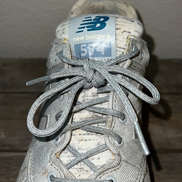 New Balance Womens 574 Gray and Rose Gold US W size 9 - Picture 6 of 8